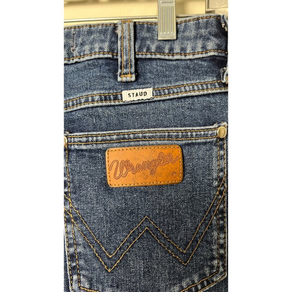 WRANGLER + STAUD COLLAB FLARE BOOTCUT JEANS 26 - Picture 9 of 10
